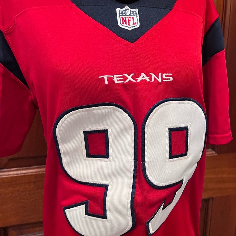 Nike On Field Houston Texans J.J. Watt #99 Womens Football Jersey Size Small EUC - Picture 2 of 8